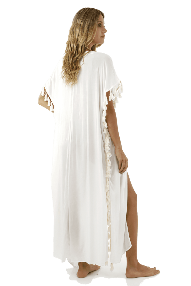 White Roseland Kimono