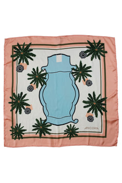 The Swimmer Palms kerchief - ANCORA