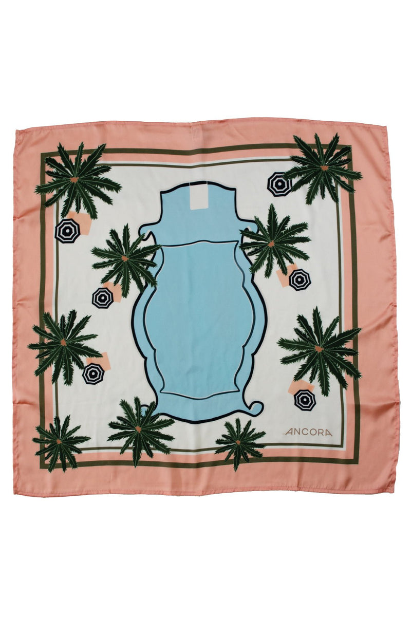 The Swimmer Palms kerchief - ANCORA